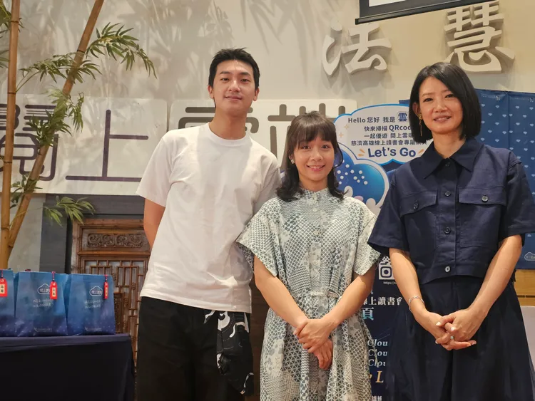 裴子齊、安乙蕎、吳奕蓉高雄宣傳新戲。大愛提供