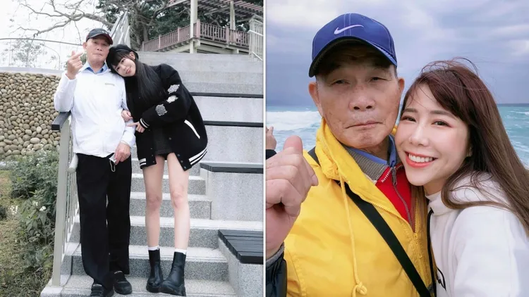 董梓甯坦言，阿公突然離世，她的心彷彿破了一個大洞，雖然不捨萬分，仍告訴阿公自己會堅強。翻攝董梓甯臉書