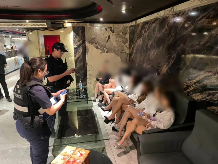 臨檢。平鎮警分局提供