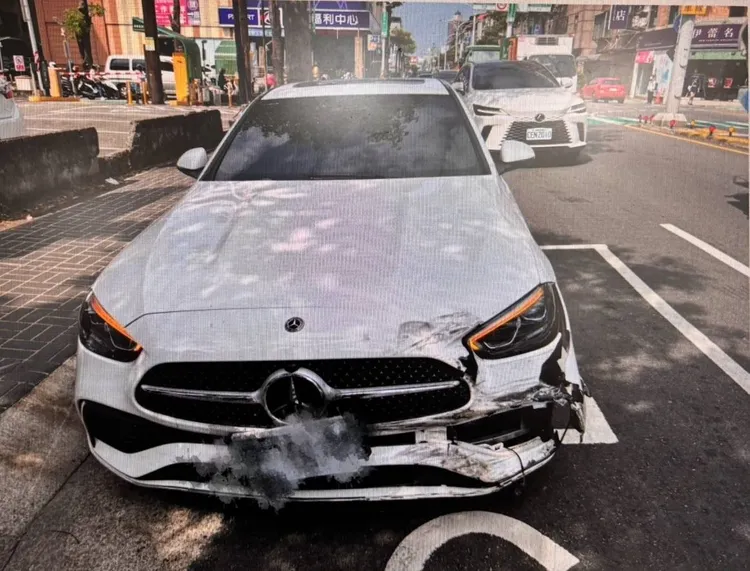 肇事車輛。桃園警分局提供