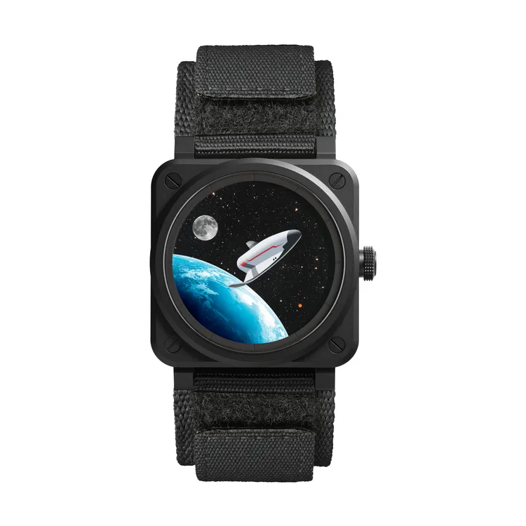 Bell & Ross BR-03 Space Mission腕錶，16萬2000元。品牌提供