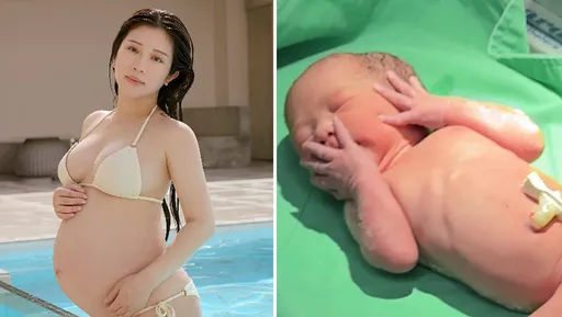 鄭家純卸貨國慶寶寶！半小時剖腹產下雙胞胎女兒