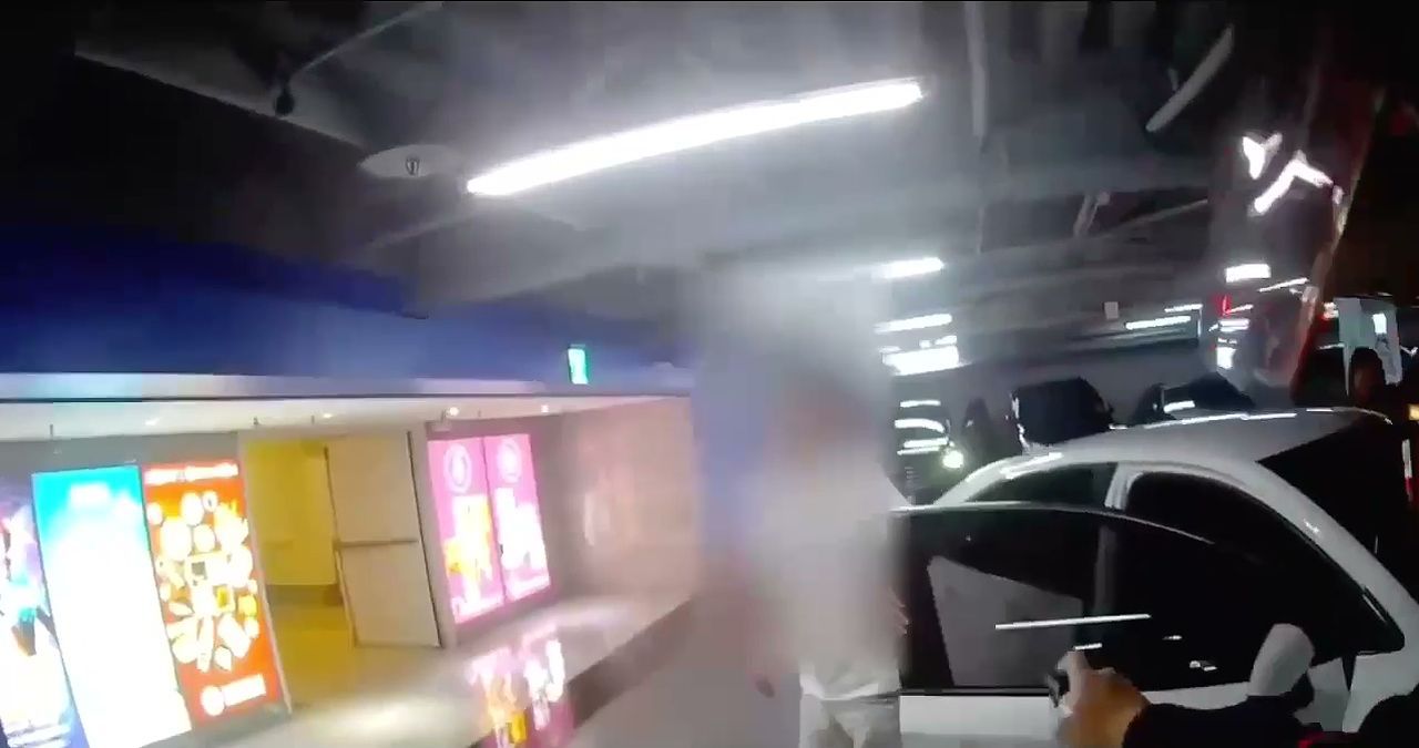 台中酒駕男拒警盤查加速逃逸 躲進百貨地下停車場遭破窗逮捕