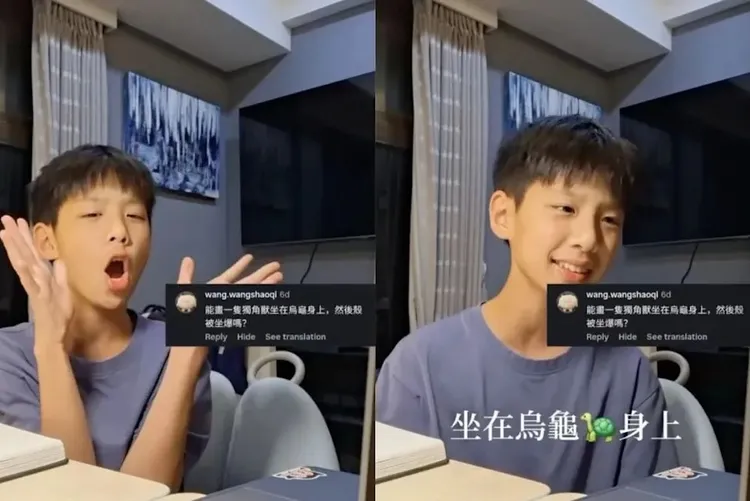 黃小柔11歲大兒子畫畫影片意外爆紅。翻攝IG