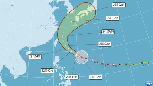 強颱薔琵逼近！氣象署曝海陸警時程　1縣市明雨最大