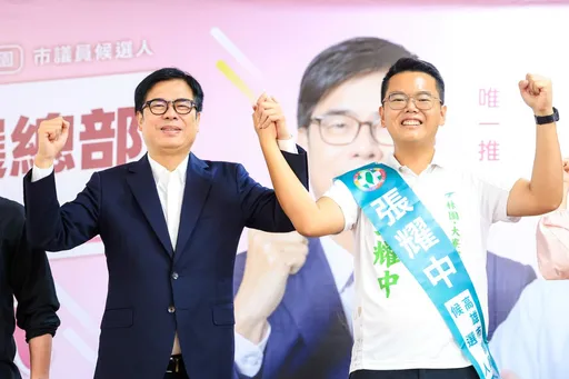 陳其邁站台力挺張耀中！千人擠爆競總　喊話當「市長分身」拚建設