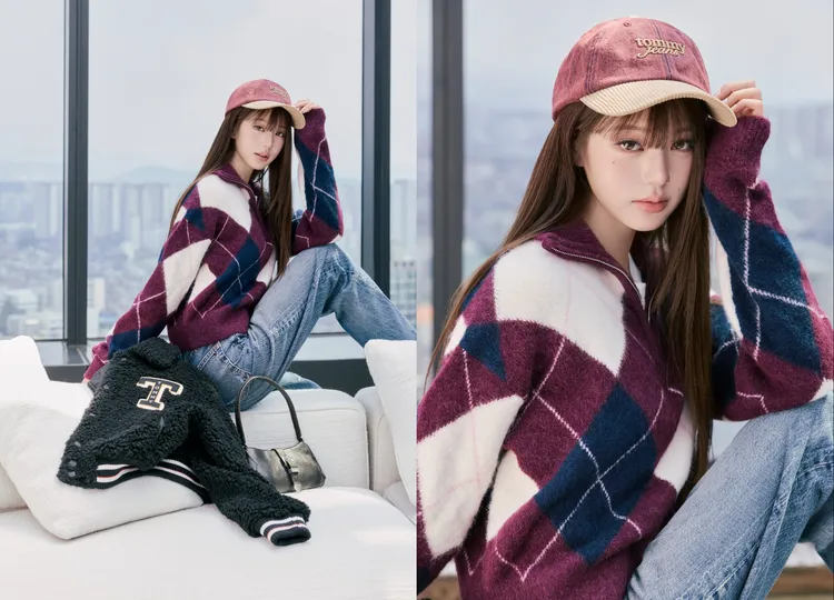 張員瑛演繹TOMMY JEANS秋季廣告。品牌提供
