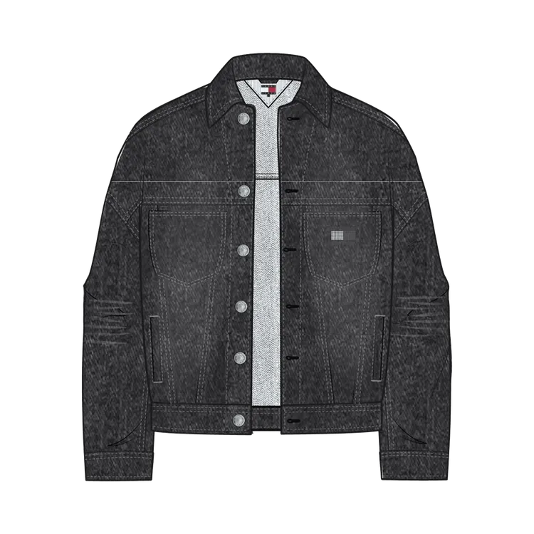 TOMMY JEANS女裝經典修身牛仔外套，7580元。品牌提供