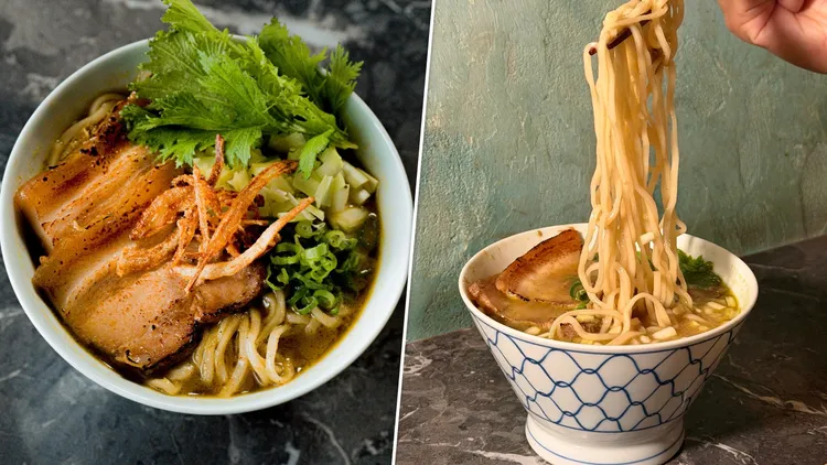酒吧因應消費習慣改變，新菜單推出焦蔥叉燒豚骨拉麵等主食。栖Habitatto提供、莊偉祺攝