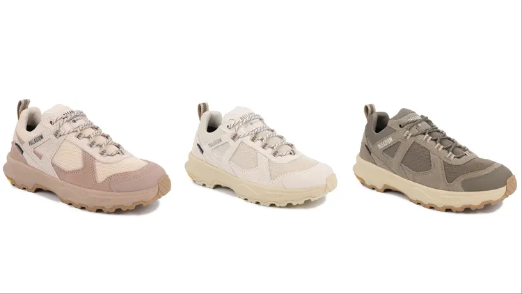 PALLADIUM X OFFLITE GORE-TEX®®科技聯名防水OFFLITE EVO MIX GTX鞋款，各4680元。品牌提供