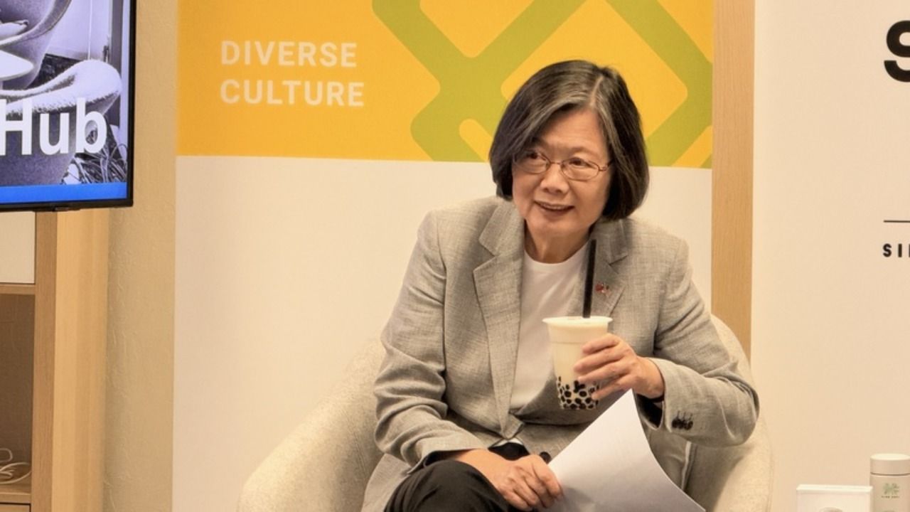 蔡英文矽谷會台灣新創菁英 笑稱總統任內沒請AI幫忙