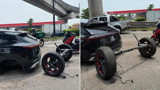 中國車再出包！行駛中「後輪整組飛脫」　黑歷史被翻出