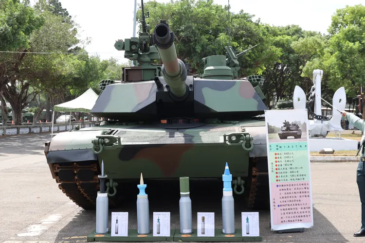 M1A2T重型主戰車。記者李俊毅攝
