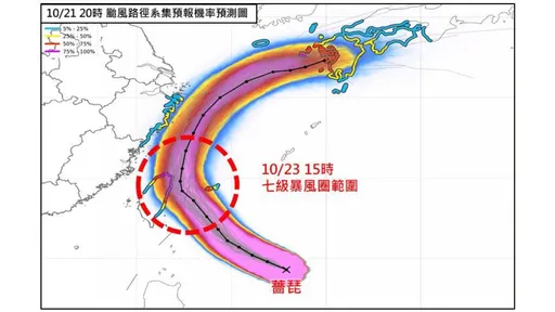 薔琵暴風圈恐「籠罩全台」　風雨時間拉長！山上海上活動應取消