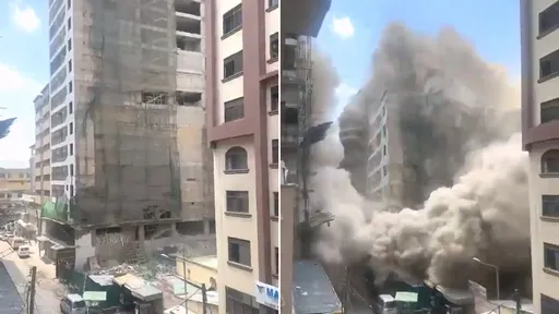 驚悚影片｜18層大樓垂直崩塌　10秒內變成「廢墟千層派」