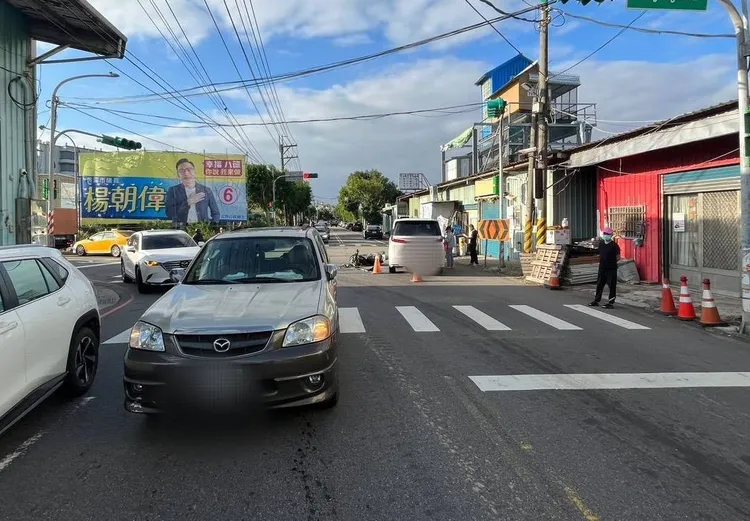 車禍現場。八德警分局提供