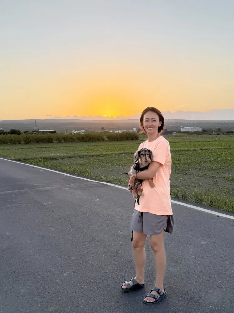 福氣是潘慧如救出的老狗狗，努力讓牠安享晚年。翻攝自潘慧如臉書