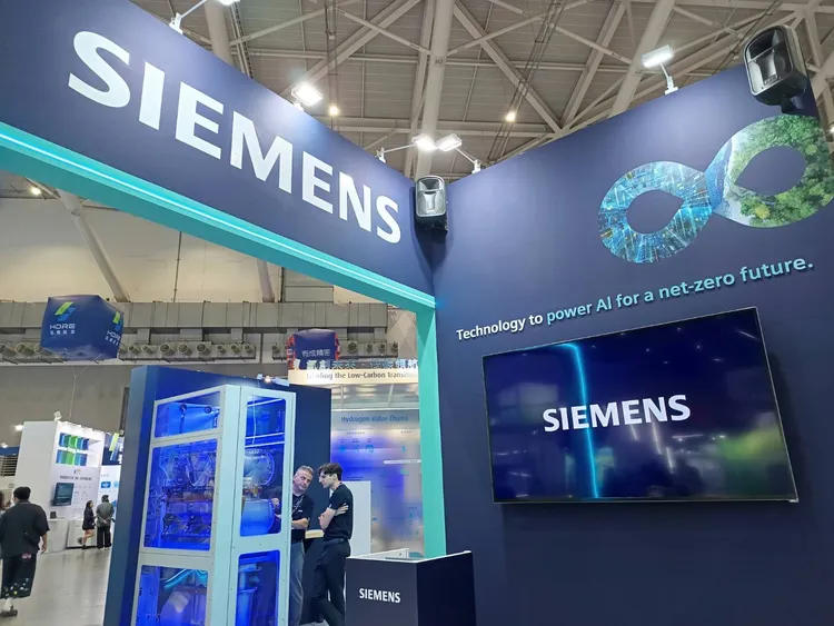 西門子（Siemens）參展「2026台灣國際智慧能源週」。許麗珍提供