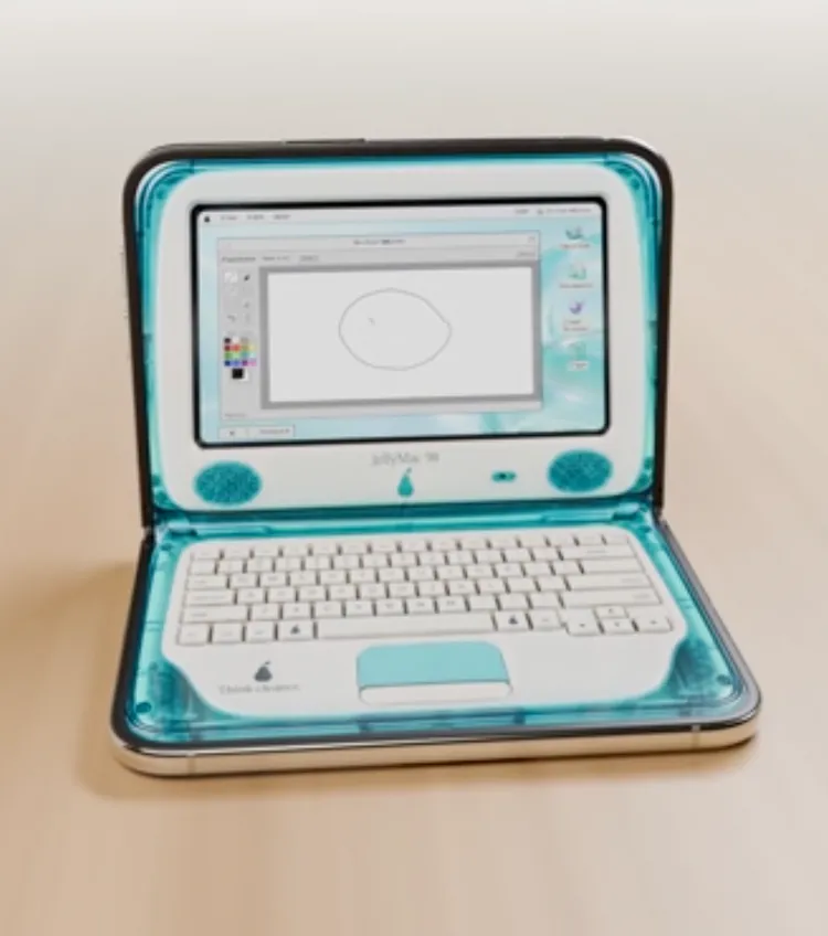 「Tiny Computers」以經典電腦為靈感，讓半摺的iPhone Duo呈現復古螢幕與虛擬鍵盤，還能操作繪圖程式，重溫早期電腦的使用趣味。Fountain Interactive影片