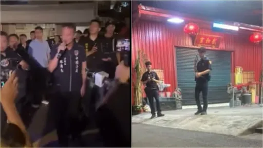 國中生遭拖行狠踹！大批憤怒民眾包圍宮廟　警力維安現場曝光