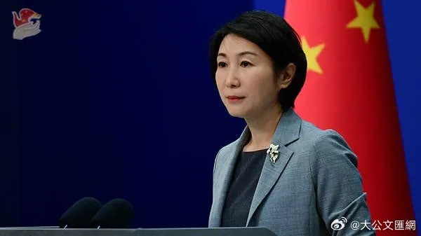 中國外交部發言人毛寧。翻攝微博