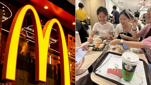 麥當勞4美眉強行共桌陌生客　自掏壽司月餅嗨嗑